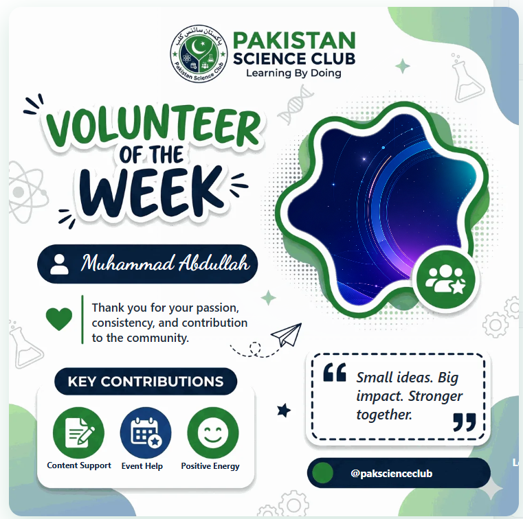 🎉 PSC Volunteer of the Week 🎉