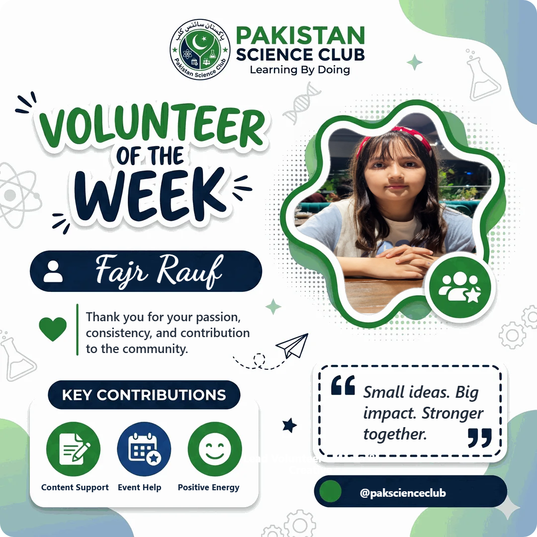 Volunteer of the Week: Fajr Rauf
