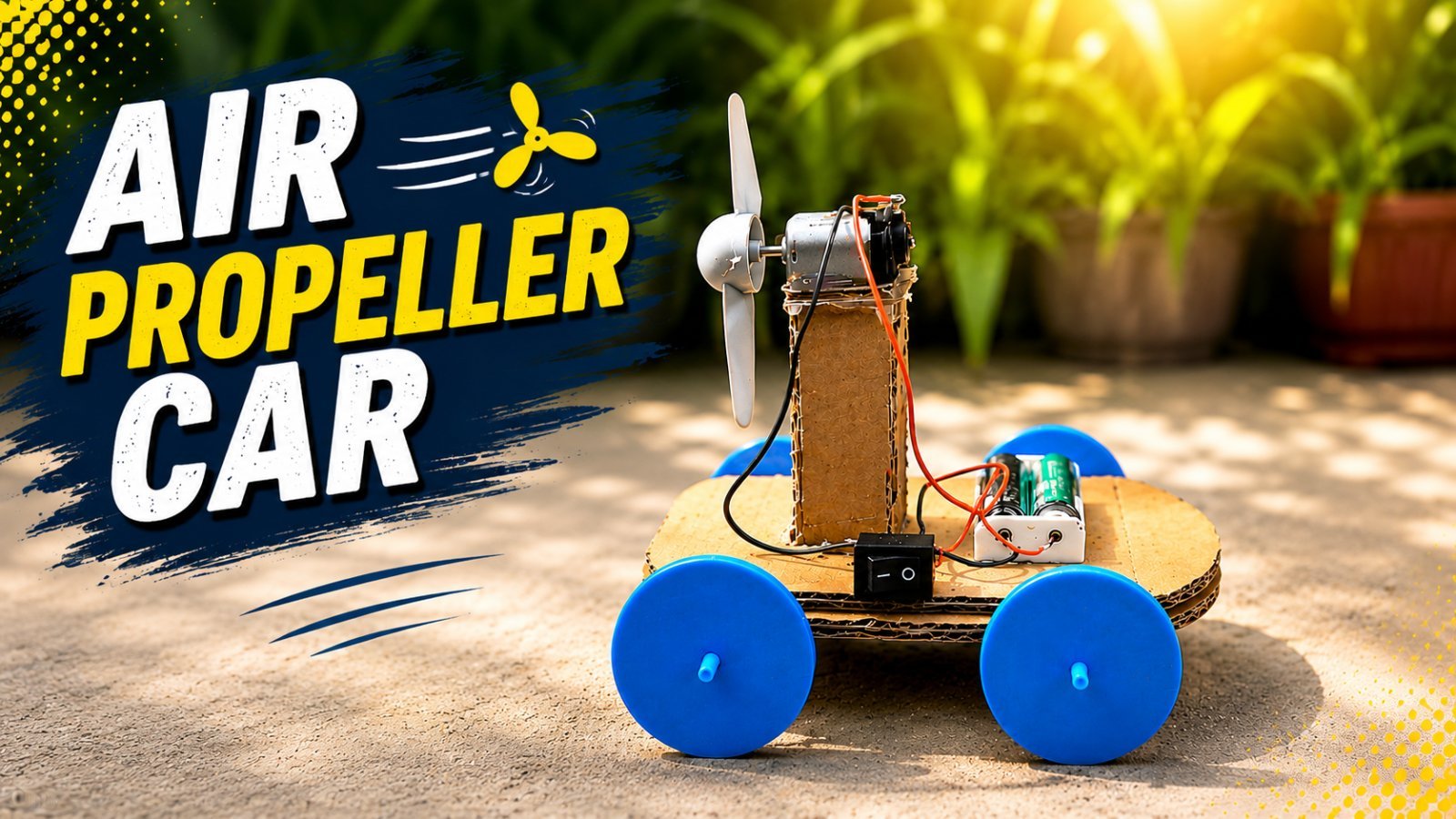 Make an Air Propeller Car | STEAM Science Project